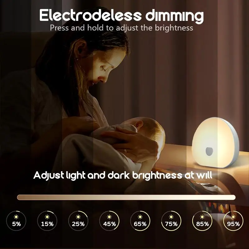 Portable LED Night Light, Rechargeable Touch Control Table Lamp, Portable Design Ambient Light for Bedroom, Living Room, Home Decor 4