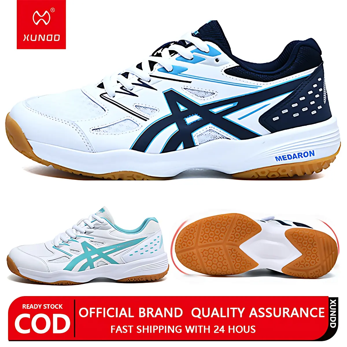 Bikubear Badminton Shoes Sneakers Unisex Professional Training Sport Shoes Badminton Table Tennis Training Shoes Running non-slip Breathable Meshing Shoes