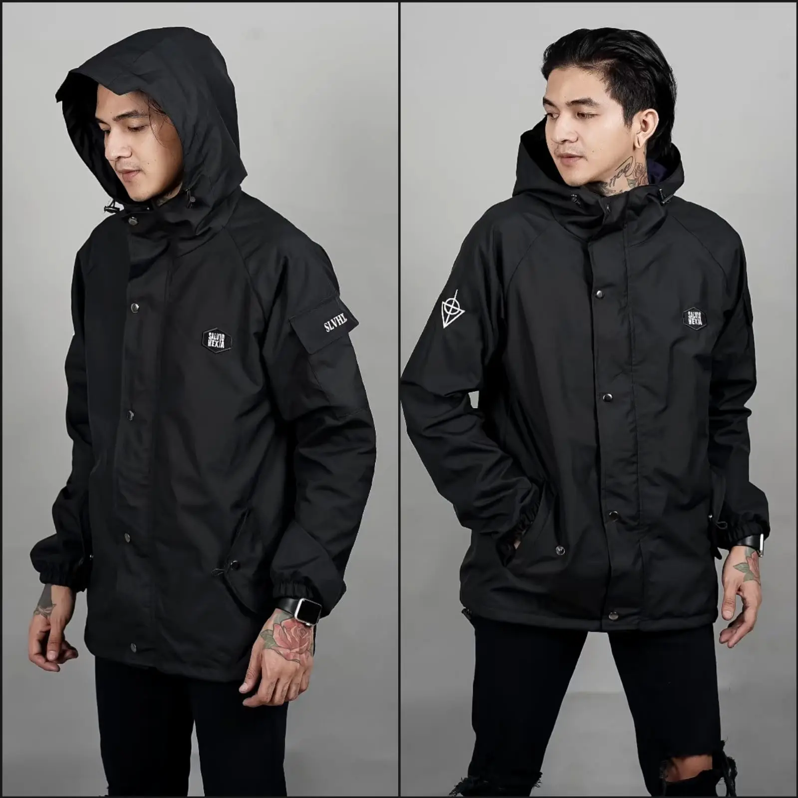 Jaketr Parasut Pria - Jaket Casual Salvio Hexia - Jaket Murah