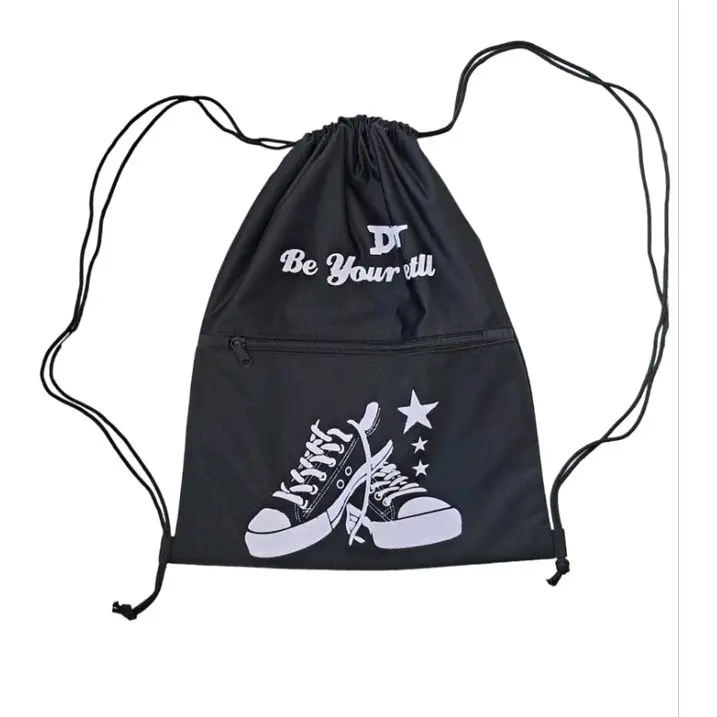 Tas Sepatu Futsal String Bag Tas Ransel Olahraga Tas Serut Gambar Sepatu Gymsack 0