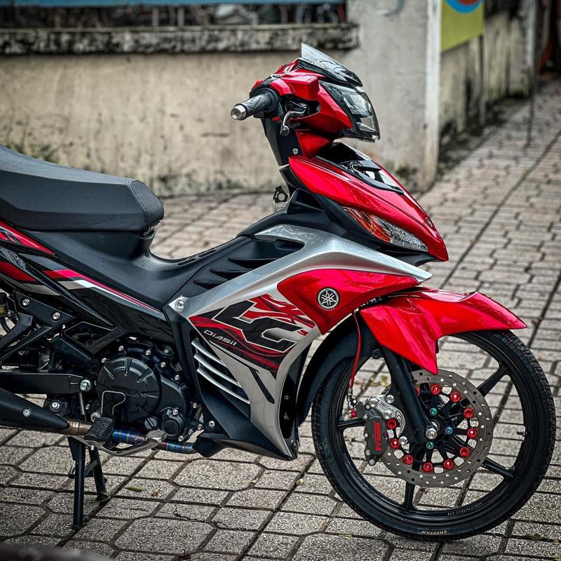  Tem rời lc ex 135 đen đỏ bạc - mẫu mới cực đẹp nhãn dán +Decal3lop 