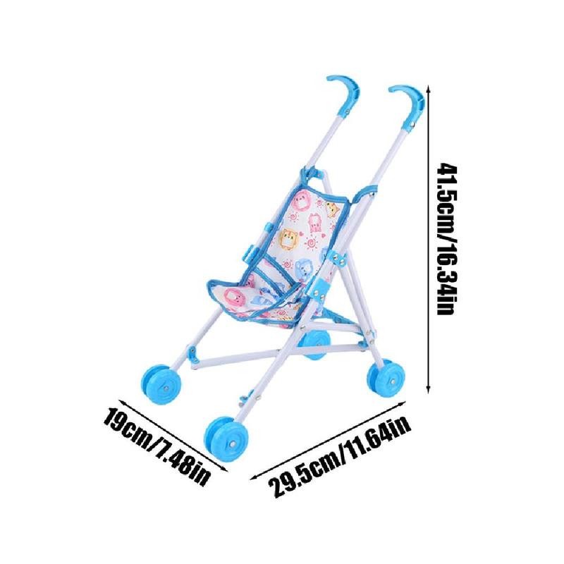 Product Introduction of Trendy Interactive Dolls Pram Pretend Play Toys Stable Baby Stroller Plastic Doll Stroller for Boys Girls Babies 21