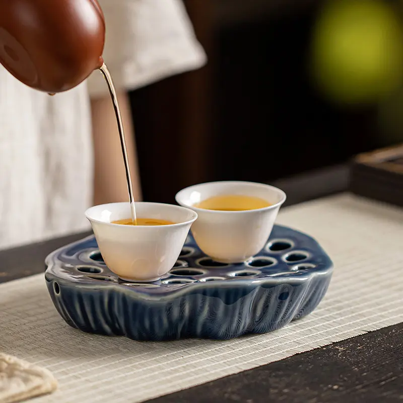 Phụ Kiện Bộ Ấm Trà, Khay Nồi Lưu Trữ Nước Bằng Gốm, Phong Cách Zen Cổ Điển Lưu Trữ Nước, Bàn Bong Bóng Khô, Đồ Trang Trí Tàu Thủy Canh Hoa Khô