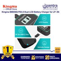 Gambar Kingma BM058Q PD3.0 Dual LCD Battery Charger for Canon EOS R5 R6 5D IV - Black dari Sentra Digital Kota Surabaya 2 Tokopedia