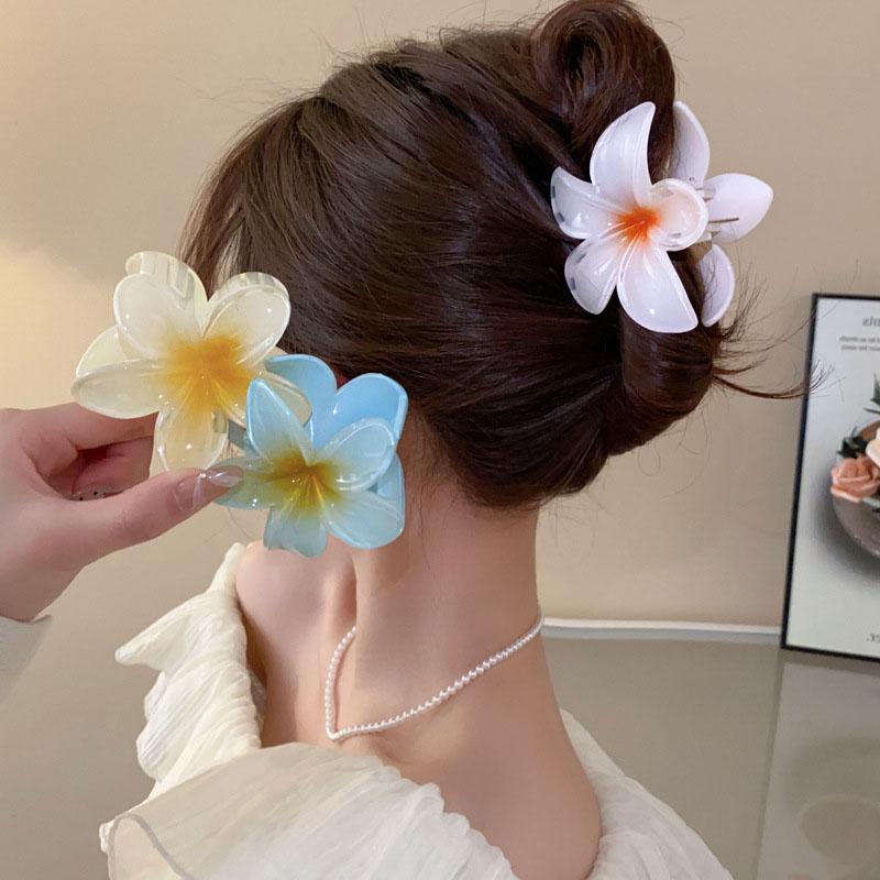 Kẹp Hoa Tươi, Màu Pastel, DREJEW, Thích Hợp Cho Kỳ Nghỉ Bờ Biển Cổ Tích Kẹp Cá Mập, Kẹp Tóc Mùa Xuân Ngọt Ngào, Kẹp Tóc Dễ Phối Đồ 1