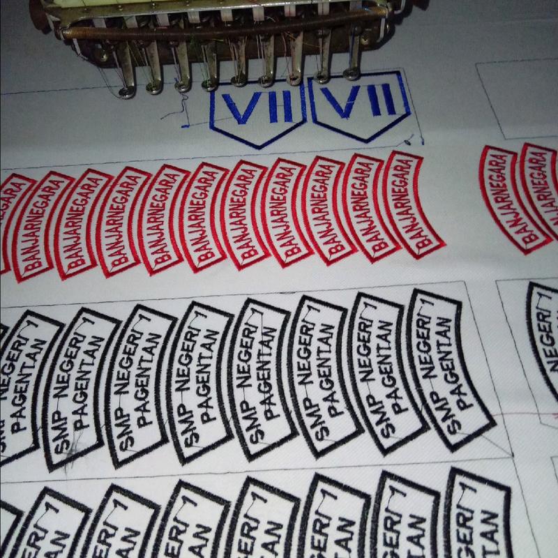 100pcs badge atribut/logo bordir grosir murah 1