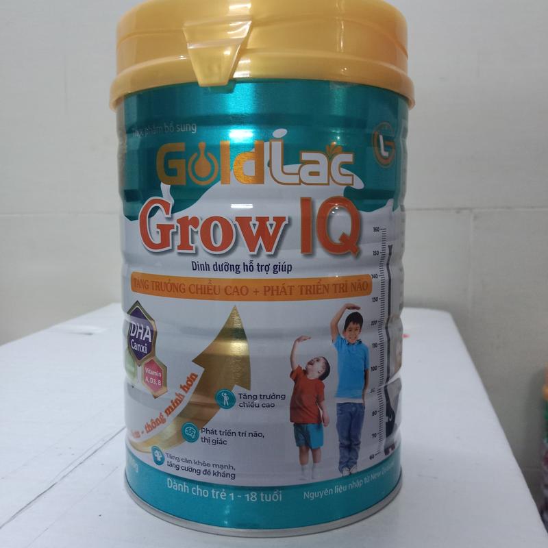 Sữa bột phát triển chiều cao - trí não Goldlac Grow IQ lon 900g 1
