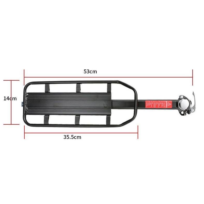Gác Baga Xe Đạp Hợp Kim Nhôm Gắn Cọc Yên 4