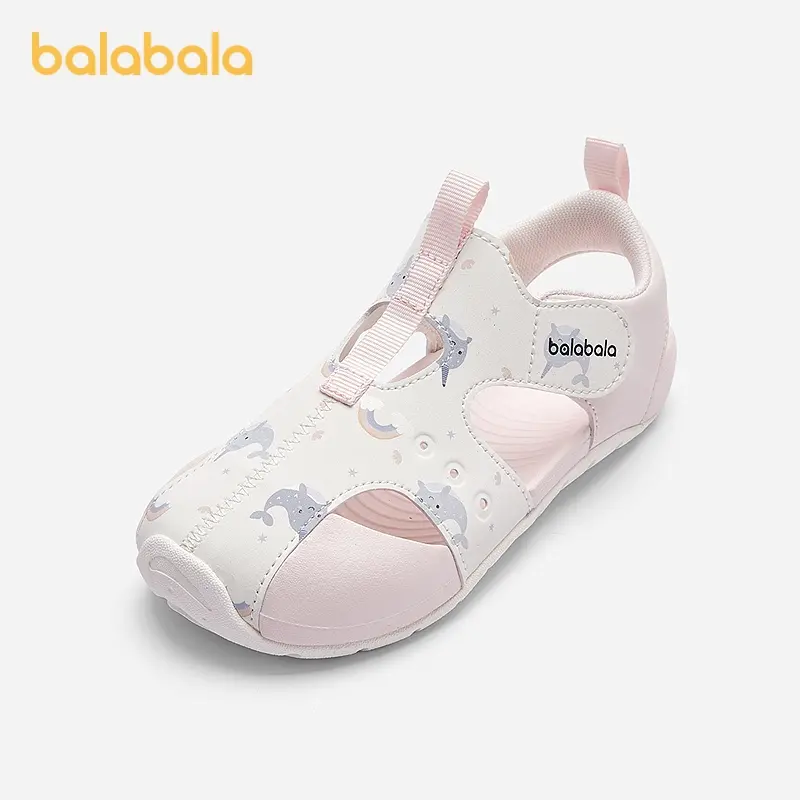 Balabala Dép Thể Thao Cho Trẻ Em, Cho Bé Trai Và Bé Gái, Thoáng Khí, Giày Kín Ngón Chân, Chống Trượt, Thích Hợp Cho Mùa Hè, 2025 Hàng Mới Về