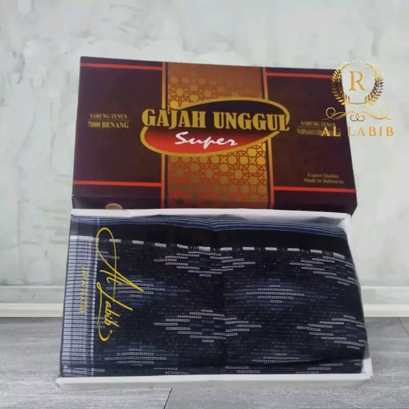 Sarung Tenun Dobby Refir Berkualitas Terbaik Pria Dewasa Sholat Santri Souvenir Hajj Poliester Katun Muslim Nyaman Motif Tebal Hitam Putih Kain Remaja 3