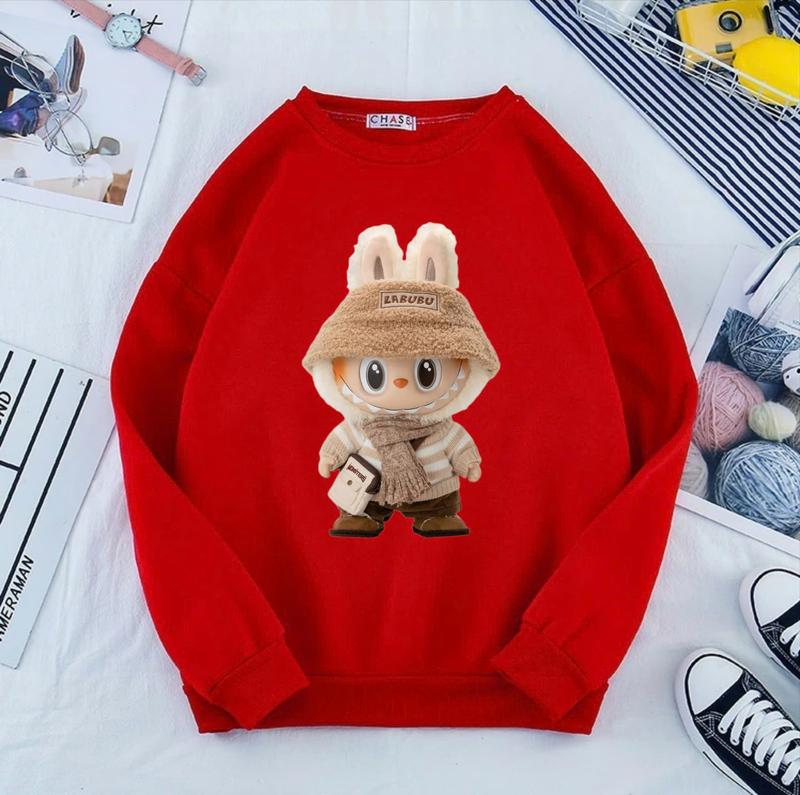 áo nỉ gia đình 3 người, áo SWEATER LABUBU gia đình chất đẹp, áo nỉ đôi gia đình -ĐỒNG PHỤC ANH NGA Nữ Women Top Jacket Thun 3
