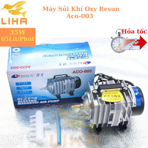 Máy Sủi Khí Oxy Resun Aco-003 (35W-65Lít/Phút) - Máy Thổi Oxi Cho Hồ Cá Cảnh