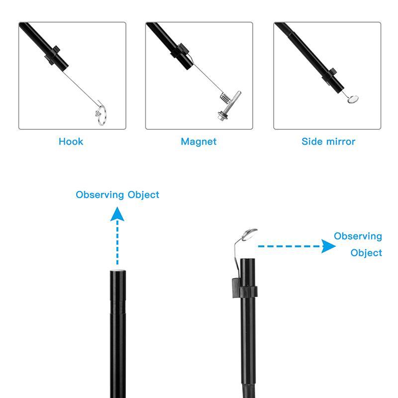 Product Introduction of Wireless WiFi High Definition Industrial Endoscope, 6 Adjustable Inspection Camera with LED Light, Suitable For Pipes, Air Conditioners, Automotive Repair 10