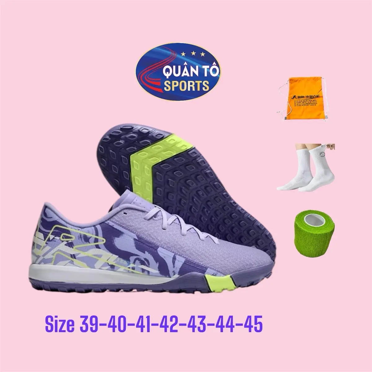 Giày bóng đá me cua rỉ va pô 16 ACA ĐỂ MY  đế đệm, Quân Tô Sport, đinh TF bám sân, Up bơ vải dệt mềm mại các mầu sắc sân cỏ nhân tạo