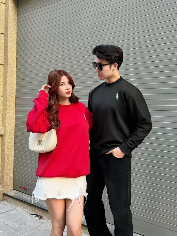 (DEAL MỞ BÁN) Áo Sweater NỈ 2 Da cổ tròn COTTON NATIONMAN (KHÔNG XÙ LÔNG ) BST Tết 2025  nam nữ cotton Unisex Local Brand Menswear