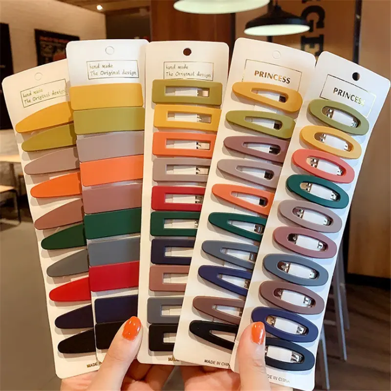 Kẹp Bb, Kẹp Tóc Vuông, Chất Liệu Nhám Kẹp Sau Đầu, Thích Hợp Cho Tóc Gãy, Phong Cách Mới Xuân Hè, Người Ảnh Hưởng Women Hoa Women Hoa Women Hoa