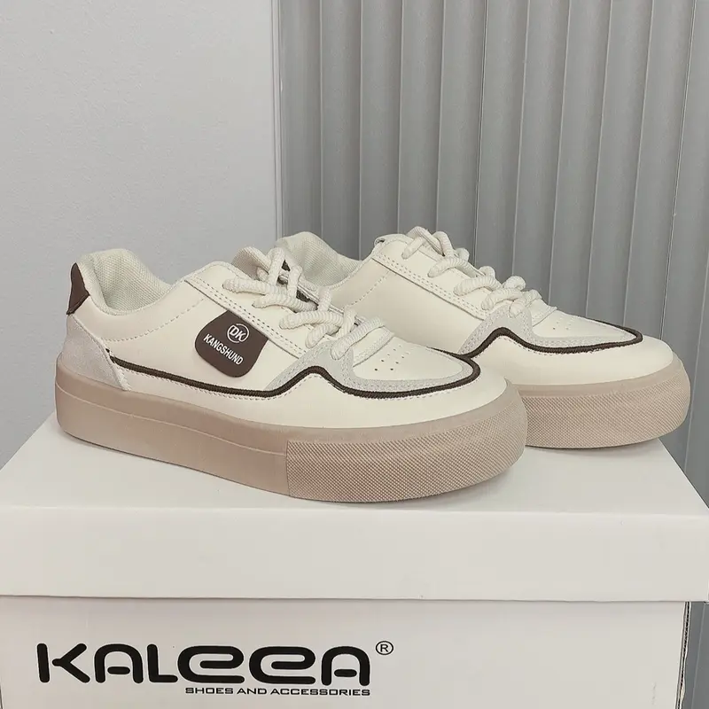 Giày thể thao nữ T39 độn dế 3p siêu êm chất liệu da cao cấp size 36-40 Kalee 2