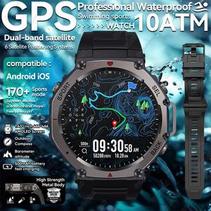 2025 New For HUAWE T-Rex 3 Ultra GPS Smart Watch Men Women 5 ATM Waterproof XIAOM Built-in Dual Band GNSS Compass Military Sports Smartwatchs