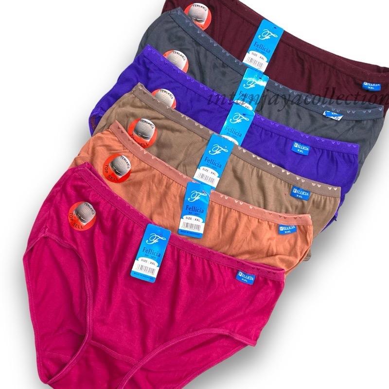 6PCS CELANA DALAM WANITA | CD PEREMPUAN REMAJA DEWASA | FELICIA Art Lembut Nyaman Katun 2