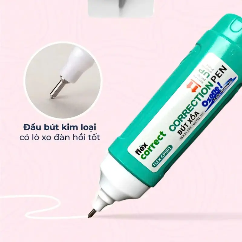 Bút Xóa Nước Thiên Long 12ml/5ml/3ml đa dạng mẫu mã, nhiều lựa chọn, phù hợp học sinh, sinh viên, văn phòng 1