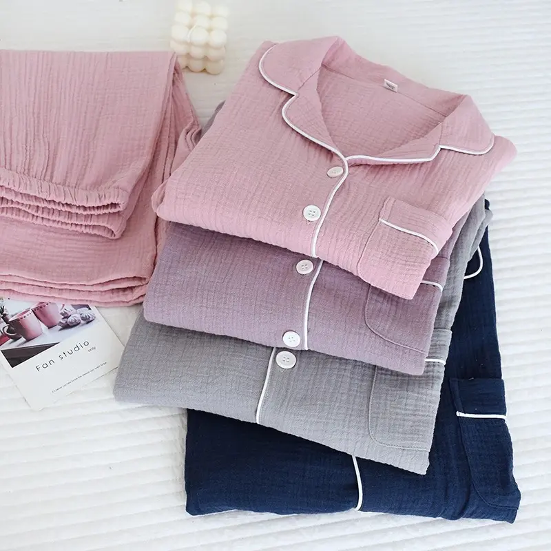 Bộ Ngủ Pijama Viền Trắng Nhiều Màu Chất ĐŨI XỐP HẠT, Mặc Sang Trọng  Áo Nữ Women