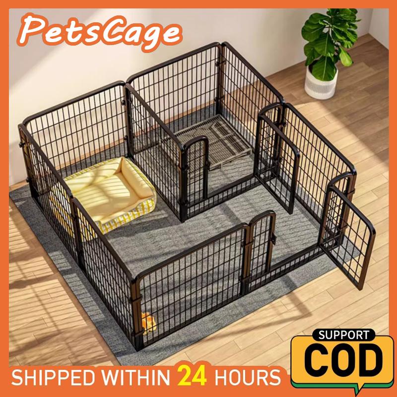  Hàng rào chó chuồng chó Bộ Tấm Ghép Chuồng Quây Nan Ống Kích Thước  9 tấm PetsCage 