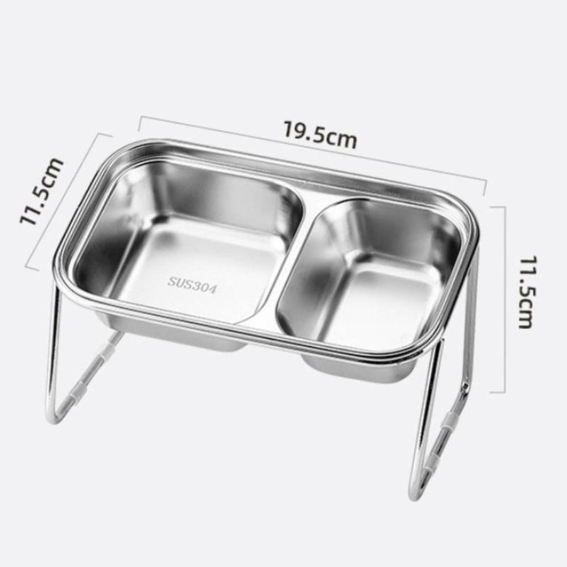 Product Introduction of 2 in 1 Cat Bowls with Stand Cat Dog Feeder for Small and Medium Cat Pet Bowl 0
