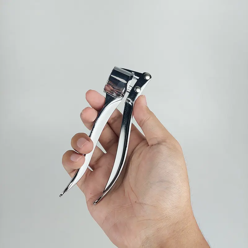 Easy Stainless Steel Garlic Pressure / Penghancur Bawang Alat Alat 7