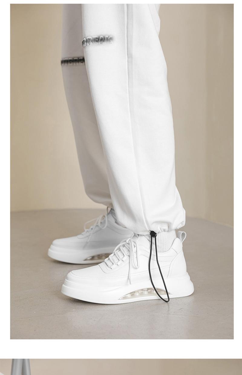 Product Introduction of Air Cushion White Shoes for Men, New Autumn Trendy Versatile Casual Shoes, Men's Fashion Shoes, Thick-Soled Height-Increasing Sneakers 9