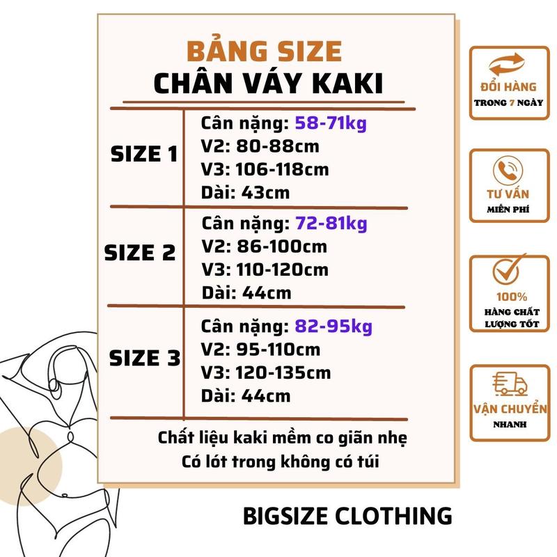 Product Introduction of Chân váy kaki bigsize rút dây 2 bên tạo kiểu dáng chữ A  mã CVKK 0