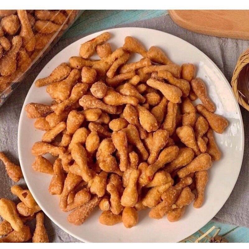 500g Quẩy Đùi Gà cay - túi zip bạc Snack Ăn Vặt Food Thức Ăn