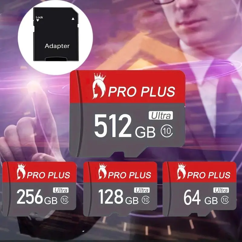 Micro SD Card, High Speed Flash Memory Card, TF/SD Card for Tablet & Camera & Phone, Camera Accessories