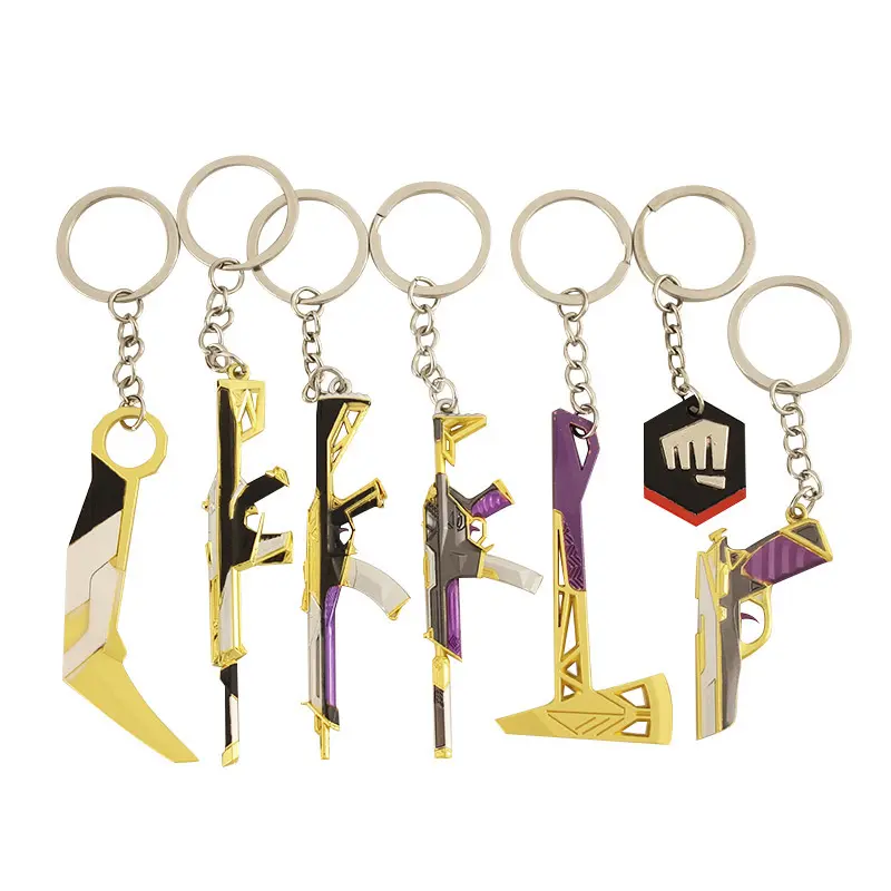 Game valorant keychain pendant keyring for boys gift