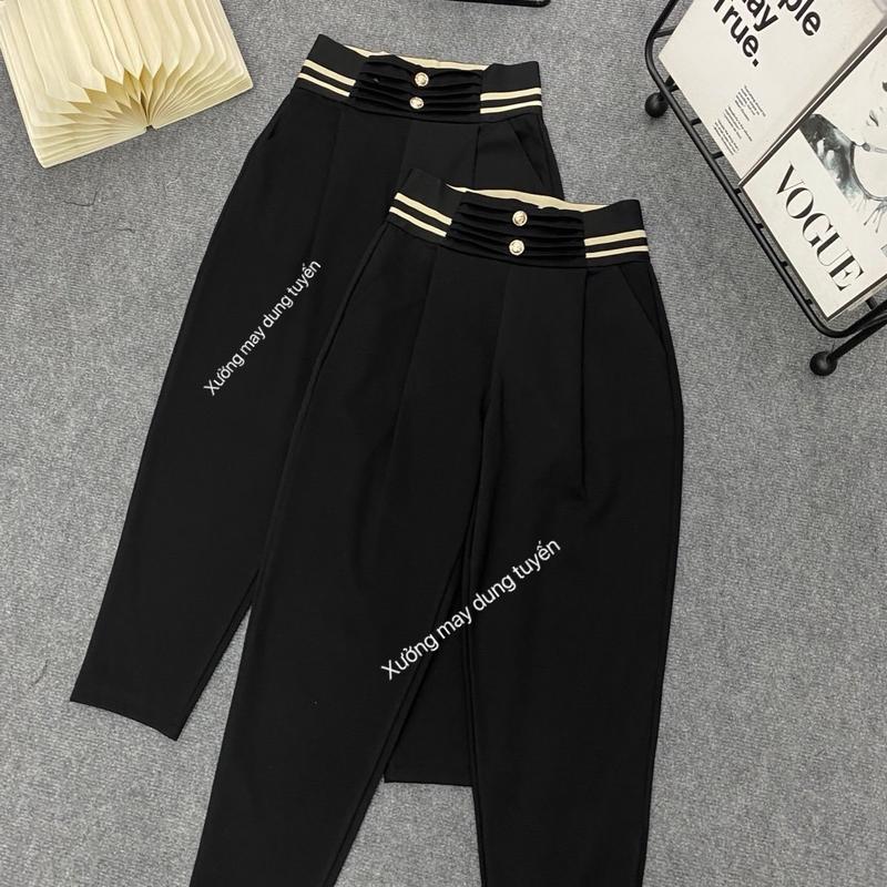 Quần baggy chất liệu UMI Hàn cao cấp , ghen bụng che khuyết điểm cho các chị e. Lên dáng siêu xinh mã 01 Nữ Women Pants Nhung 2