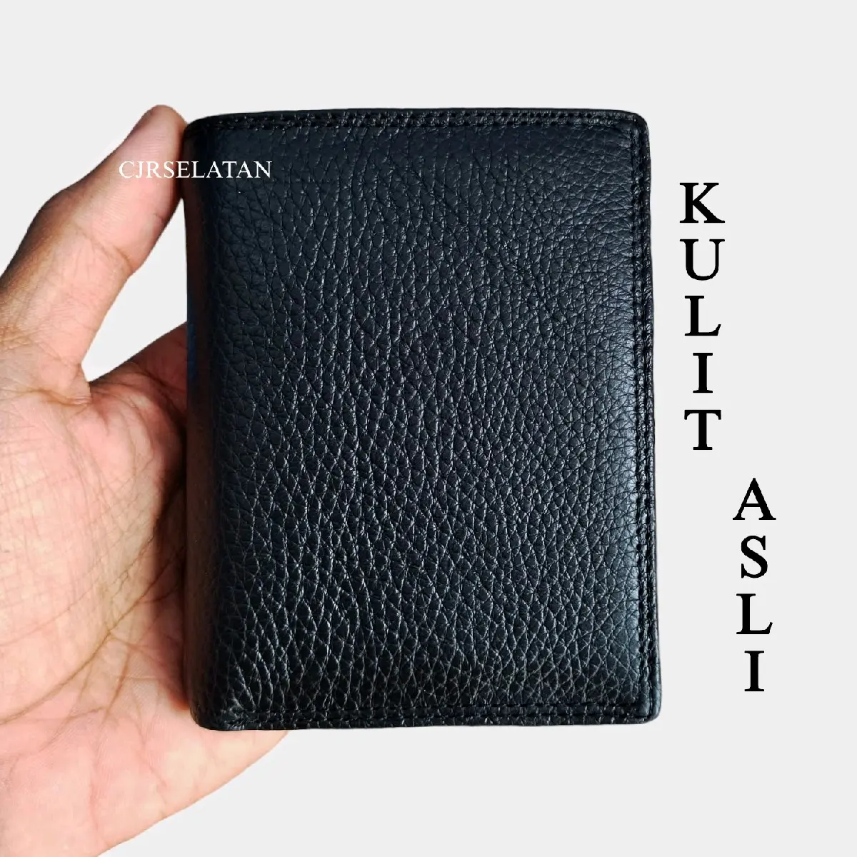 Dompet Pria Kulit Asli premium Lipat Berdiri Kulit Sapi jeruk halus tahan lama