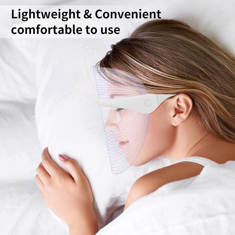 Portable 7 Color Light Beauty Mask, 1 Box Lightweight Facial Skin Care Mask & Accessories, Facial Beauty Instrument for Women & Girls 5