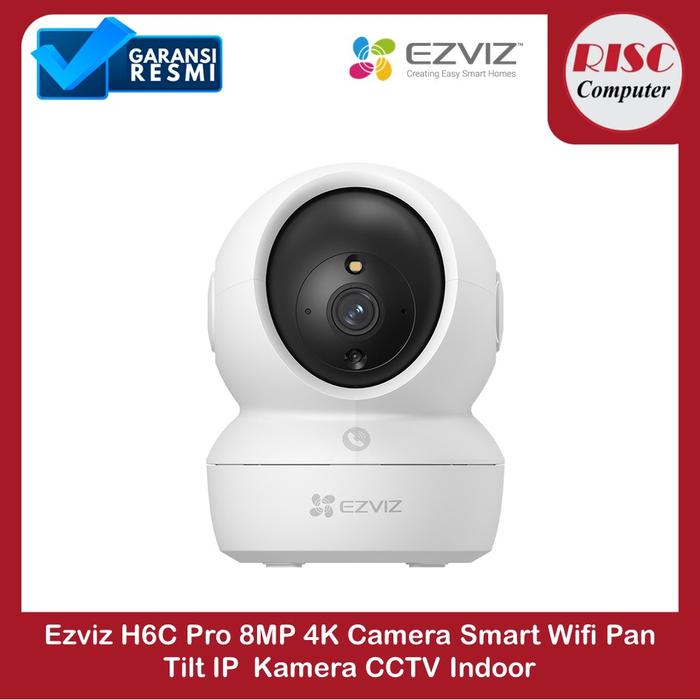 Gambar Ezviz H6C Pro 8MP 4K Camera Smart Wifi Pan Tilt IP  Kamera CCTV Indoor dari Risc Computer Kota Surakarta Tokopedia