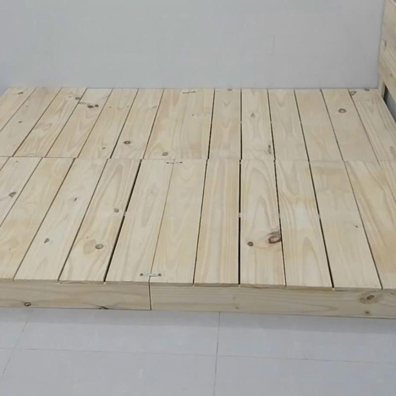 Giường ngủ palet đã sơn pu 1