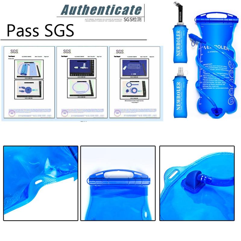 Thang Nước, NEWBOLER, Có Sẵn 1L / 1.5 / 2L / 3L, Bình Nước Mềm Có Thể Gập Lại 500ml, Túi Nước Chạy Bộ, Thích Hợp Để Đi Bộ Đường Dài Và Đạp Xe, Ba Lô 2