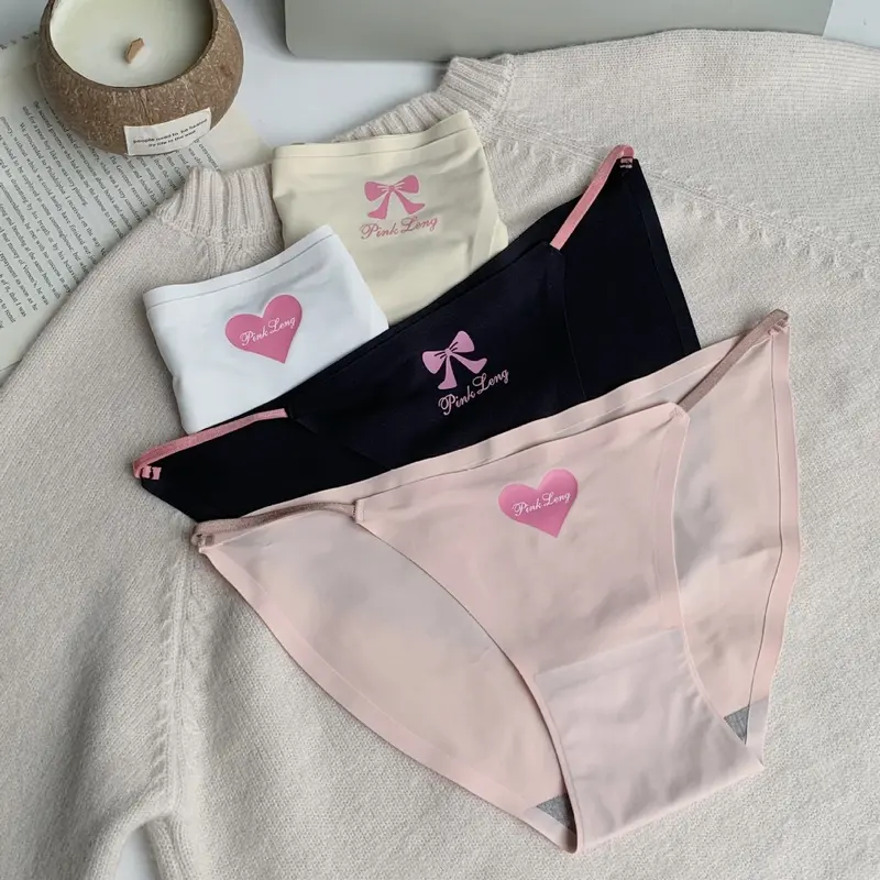 Celyne Celana Dalam Fashion Wanita Tali Satu Motif Pita Love CD Seamless Wanita Antibakteri 2149 Waist Pendek 0