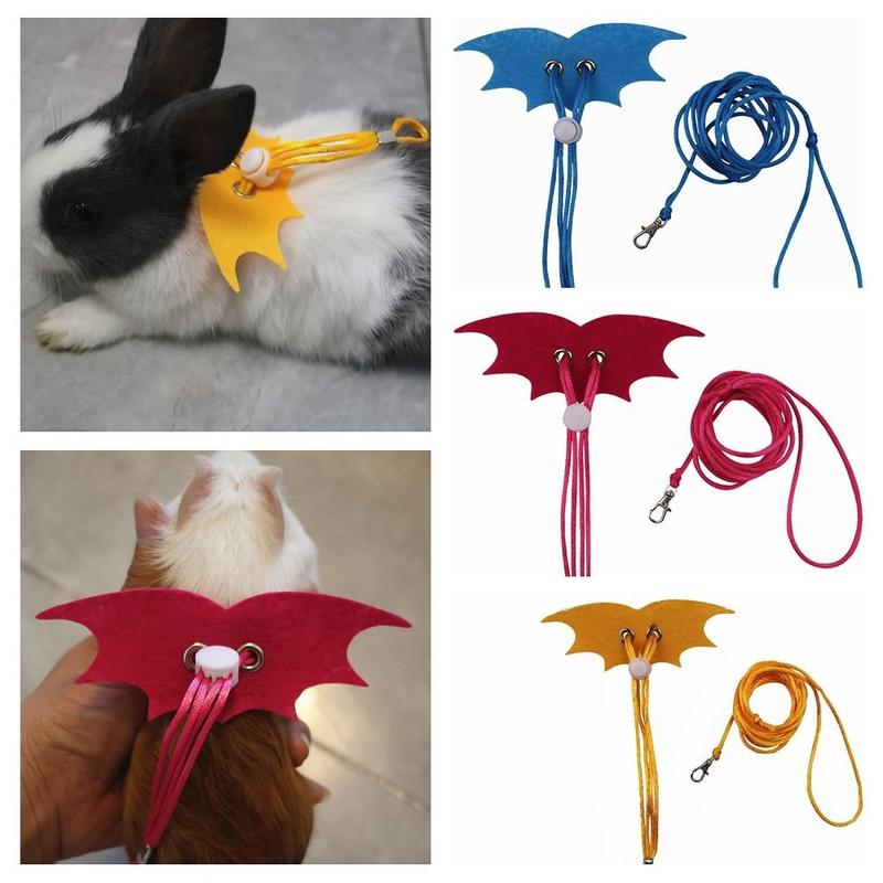 thingin New Adjustable Traction Rope Solid color Hand Pet Rope Pet Chest Strap Or Small Reptiles 1