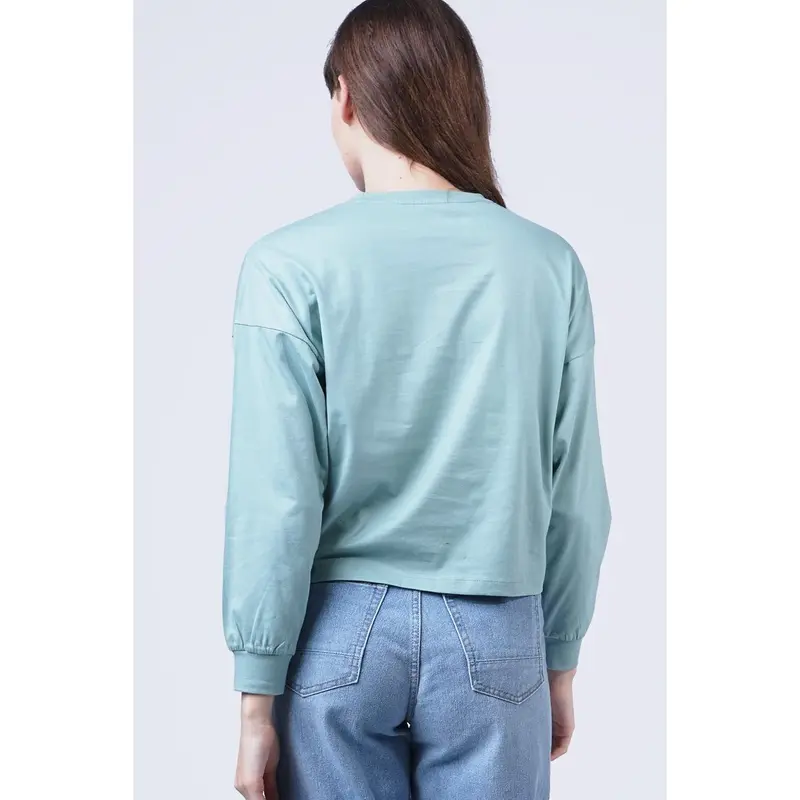 Logo Jeans Kaos Wanita Airy Light Green 14779L4LN 2