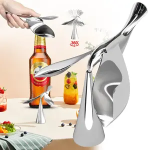 Pajangan Meja Mainan Burung Elang Seimbang / Seimban Terbang Tidak Jatuh / Pembuka Tutup Botol Stainless Steel Kitchenware