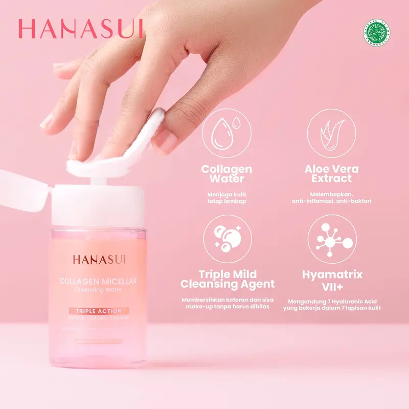 HANASUI COLLAGEN MICELLAR CLEANSING WATER 100ML 1
