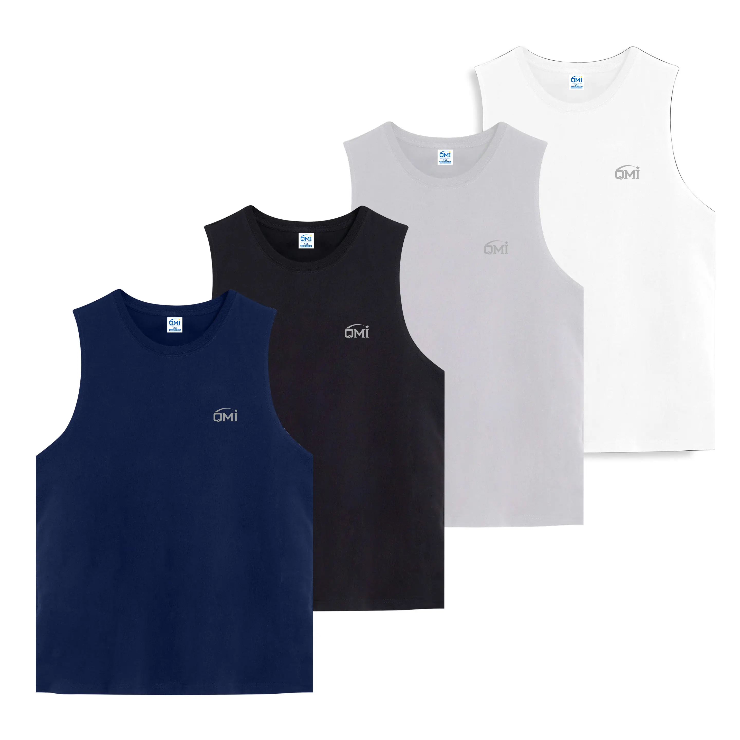 Áo Ba Lỗ Nam - QMI 100% COTTON USA Thể Thao Co Giãn