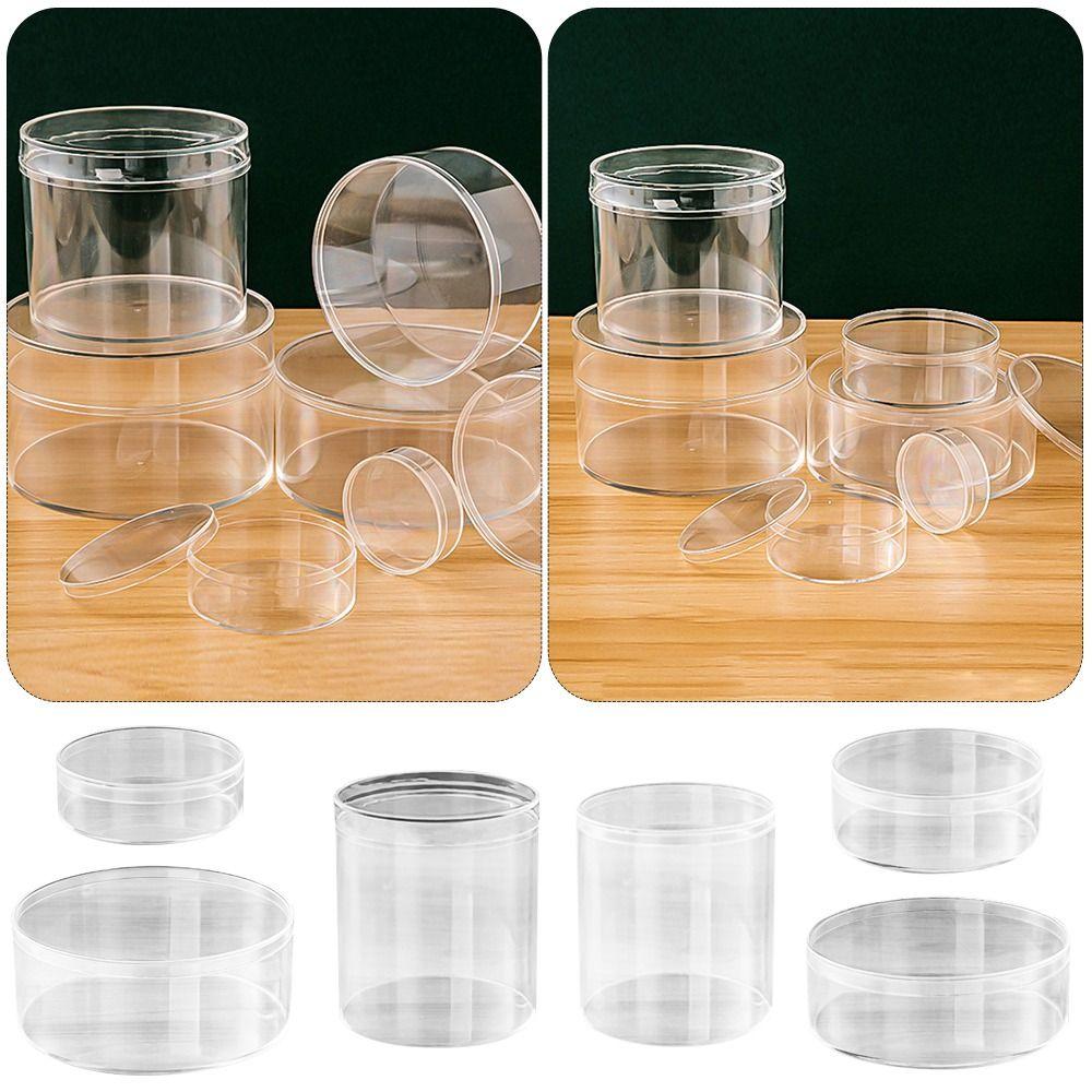 Practical Multi Size Storage Box Round with Lid Box Dustproof ...