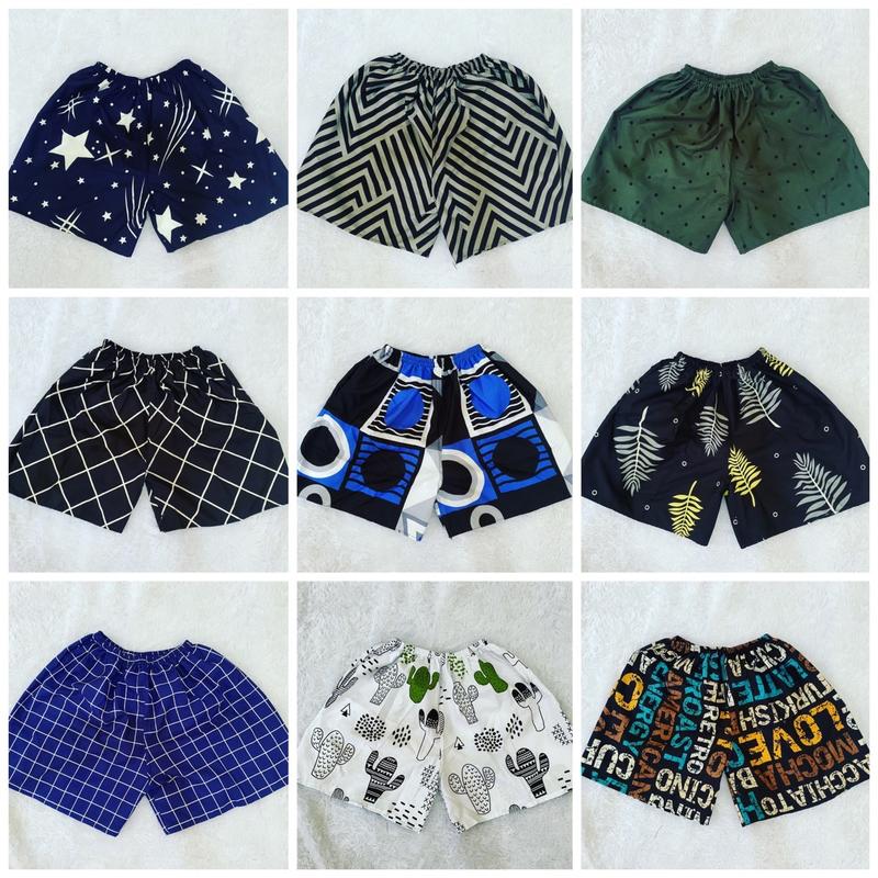 (PROMO 5PCS) Celana Pendek Boxer Dewasa Unisex Pria Wanita motif Katun shorts  Santai Surfing Distro 6