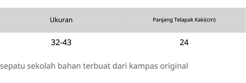 Product Introduction of Nb tinggi hitam putih sepatu sekolah perempuan dan laki.laki 0
