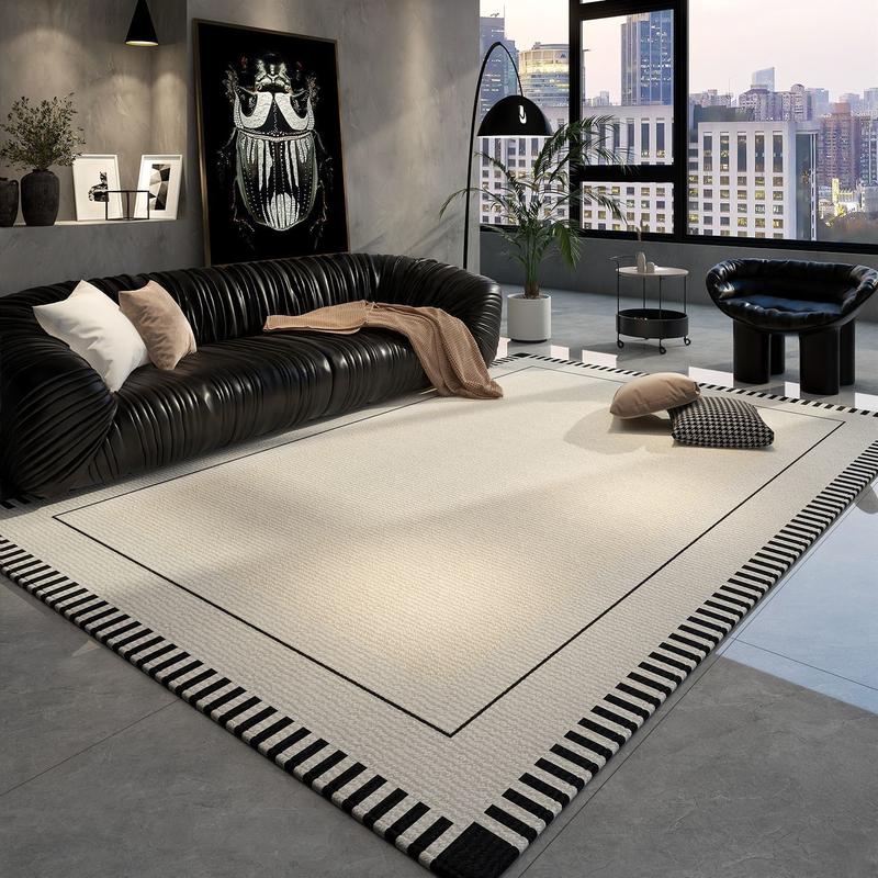 Thảm Phòng Khách Thảm Sofa Cà Phê Thảm Đầu Giường Thảm trải sàn Phòng Ngủ, Kích Thước Lớn, Phong Cách Kem, Thiết Kế Đơn Giản, Thích Hợp Cho Phòng, 7590 người thu thập 0