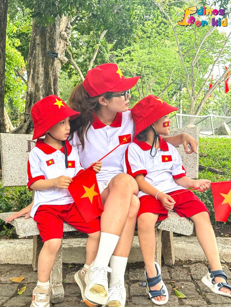 Product Introduction of Áo Cờ Đỏ Sao Vàng Cho Bé Set Áo Polo -Bộ Quần Áo Cờ Đỏ Sao Vàng Trẻ Em Mặc Dịp Lễ 6